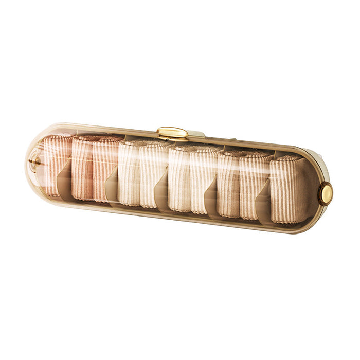Organizer in plastica con coperchio e scomparti