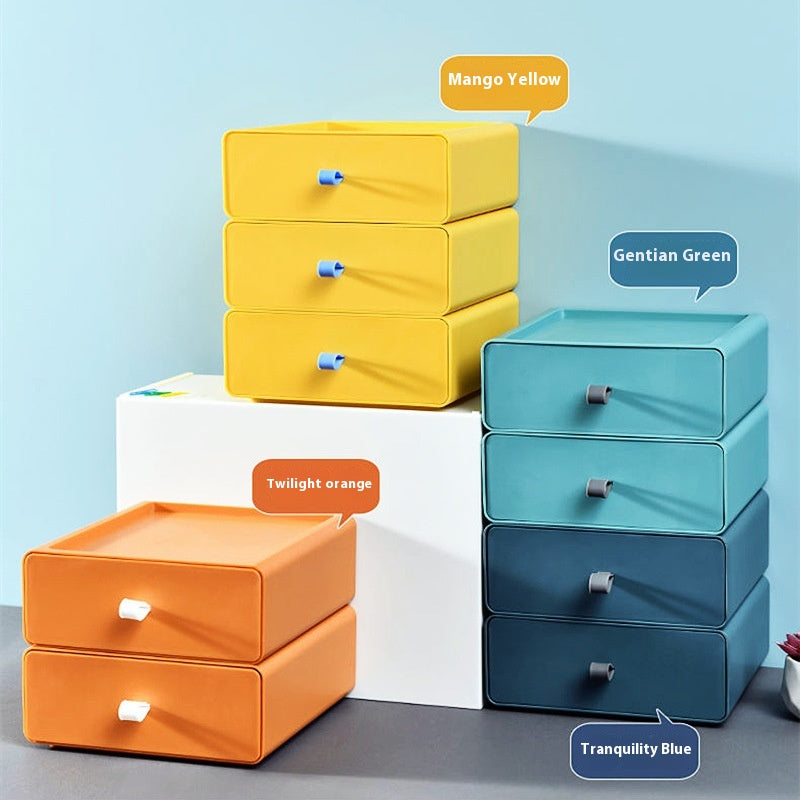 Colori degli organizer impilabili da scrivania